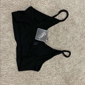 Zaful black crop top